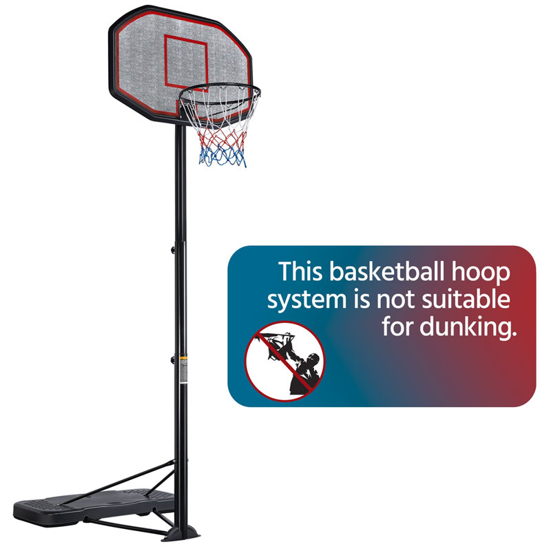 Yaheetech Height Adjustable 143" Outdoor Basketball Hoop & Reviews